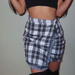 Missguided Plaid Skirt